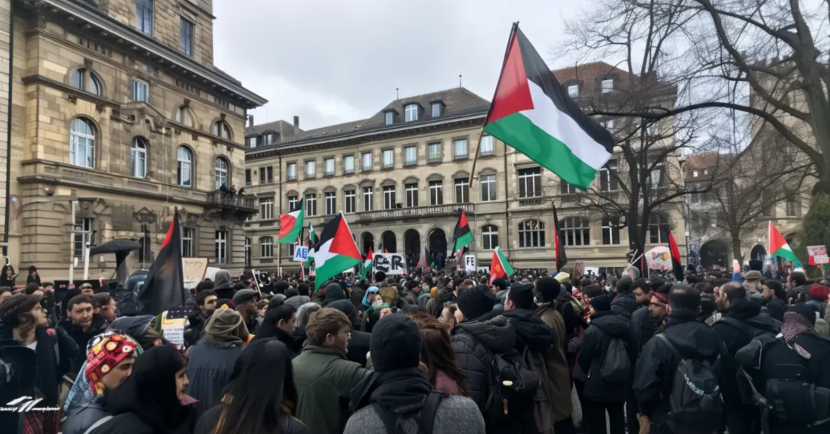 pro palestinian protests swiss