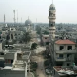 Rafah city in Gaza Strip