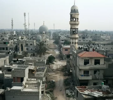 Rafah city in Gaza Strip